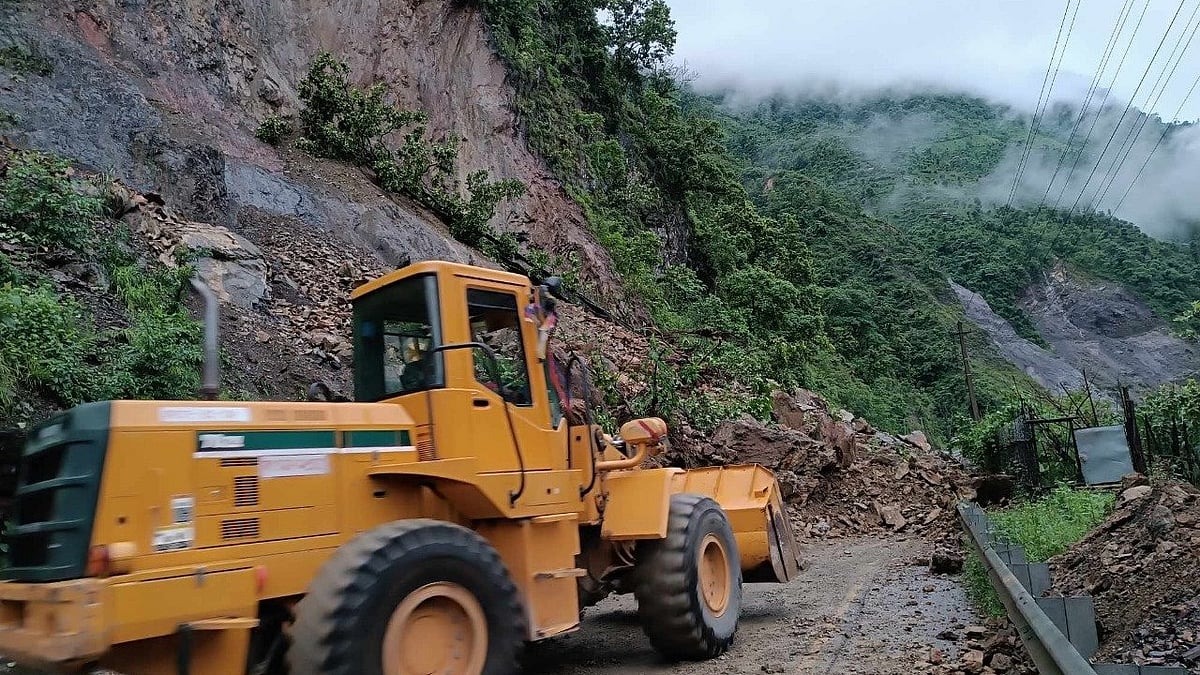 X/@ANI : Visuals from the spot of the landslide | 